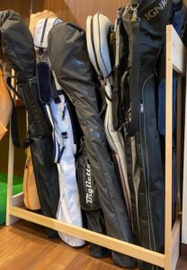 キャリーバッグ置き場 Front9目白ゴルフスクール